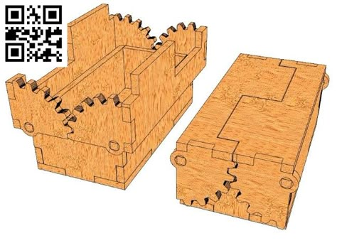 Cool box file cdr and dxf free vector download for Laser cut CNC – Download Free Vector Box Cnc, Wood Laser Ideas, Cnc Router Projects, Diy Laser Cut, Box Vector, Router Projects, Box File, Laser Cut Box, Laser Cut Wood Crafts