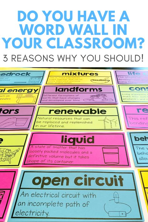 Science Vocabulary Wall, Word Wall Ideas, Classroom Structure, Vocabulary Wall, Science Word Wall, Teaching Comprehension, Classroom Science, Science Boards, Vocabulary Word Walls