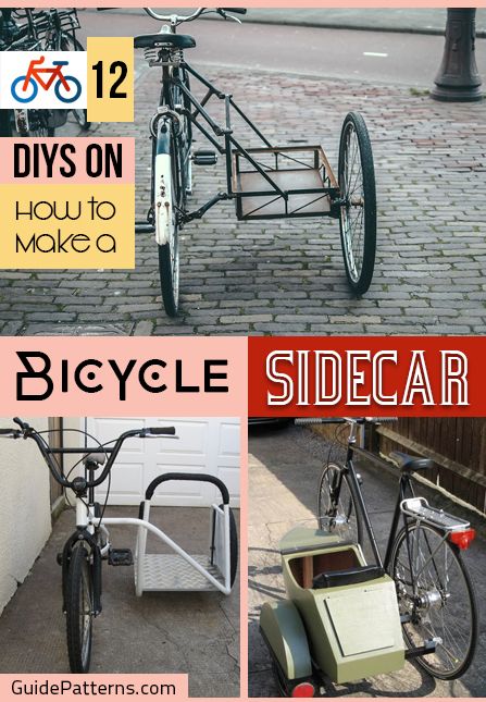 12 DIYs on How to Make a Bicycle Sidecar | Guide Patterns Bike Accessories Diy, Tattoo Bike, Bike With Sidecar, Bicycle Cart, Logo Bike, Dutch Bicycle, Bicycle Sidecar, Bicycle Trailers, Bike Cargo Trailer