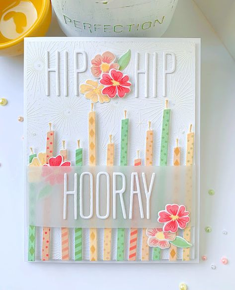 Birthday Candle Card, The Greetery, Candle Cards, Girl Birthday Cards, Birthday Scrapbook, Cricut Cards, Papertrey Ink, Marianne Design, Birthday Cards Diy