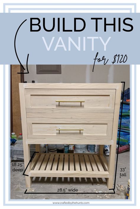 Bathroom Vanity Plans, Homemade Vanity, Diy Bathroom Vanity Plans, Bathroom Renovation Diy, Diy Bathroom Makeover, Diy Bathroom Vanity, Woodworking Furniture Plans, Diy Vanity, Diy Bathroom Remodel