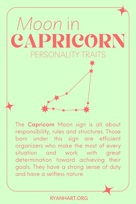 Capricorn Moon Women, January Magick, Capricorn Moon Sign, Capricorn Personality Traits, Astro Chart, Capricorn Personality, Moon In Capricorn, Painted Stars, Capricorn Rising