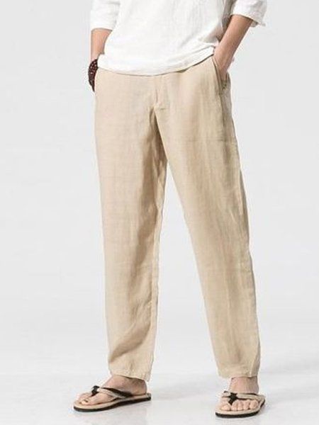 Lenin Pants For Men, Loose Pants Outfit Men, Linen Fashion Men, Mens Linen Trousers, Linen Pants Outfit Men, Lenin Pants, Cotton Pants Mens, Linen Menswear, Cotton Pants For Men