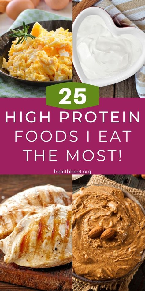 High Protein Foods List, Protein Foods List, 1000 Calorie, High Protein Foods, Protein Dinner, Healthy High Protein Meals, High Protein Low Calorie, Protein Desserts, 1200 Calories