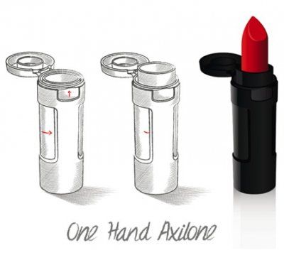 Premium Beauty News - Axilone: A “One Hand” lipstick mechanism based on simplicity and low production costs Crazy Packaging, Lipstick Sketch, Beauty Products Mockup, Makeover Lipstick, Lipstick Packaging, Product Sketches, Unique Lipstick, Lipstick Container, Lipstick For Fair Skin