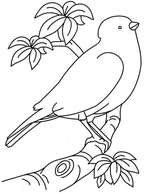 Easy Printable Coloring Pages Bird | Learning Printable Coloring Pictures For Kids, Bird Coloring, Family Coloring Pages, Flag Coloring Pages, Bird Coloring Pages, Seni 3d, Easy Coloring Pages, Mandala Coloring Pages, Cute Coloring Pages