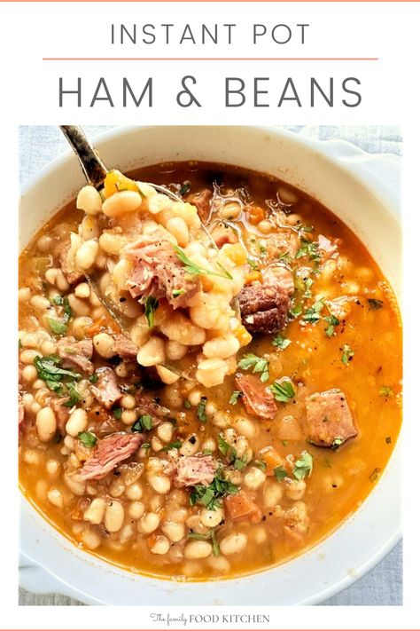 Pressure Cooker Recipes Beans, Instant Pot Bean And Ham Soup, Instant Pot Ham Beans, Instapot Ham Hocks And Beans, Freezer Ham And Bean Soup, Instapot Soup Beans, Ham And Bean Soup Recipes Instant Pot With Canned Beans, Instant Pot Bean Soup With Ham Bone, Insta Pot Ham And Bean Soup Recipes