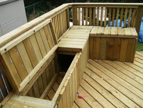 25+ best ideas about Deck storage box on Pinterest | Deck storage ... Garden Storage Bench, Deck Bench, Deck Diy, Waterproof Outdoor Storage, Deck Seating, Outdoor Storage Bench, Diy Bench Outdoor, Deck Storage, Wooden Deck