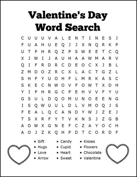 Free Printable Valentine's Day Word Search for Kids | OHMY-CREATIVE.COM Bug Identification, Valentines Word Search, Easy Word Search, Word Search For Kids, Kids Word Search, Word Search Puzzles Printables, Thanksgiving Worksheets, Valentines Day Words, Valentine Words