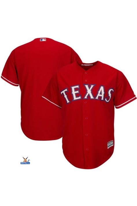 Men's Texas Rangers Majestic Red Alternate Cool Base Team Jersey Texas Sports, Game Outfit, Baseball Game, Baseball Games, Team Jersey, Gaming Clothes, Texas Rangers, Baseball Jersey, Baseball Jerseys