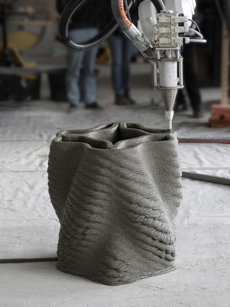 Eth Zurich, 3d Printed House, Printed Concrete, 3d Printing Architecture, Drukarka 3d, Concrete Column, Pillar Design, Concrete Architecture, 3d Printing Art