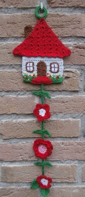 Hantverk Diy, Confection Au Crochet, Crochet Wall Hangings, Pola Amigurumi, Crochet Potholders, Crochet Simple, Crochet Decoration, Crochet Motifs, Crochet Applique