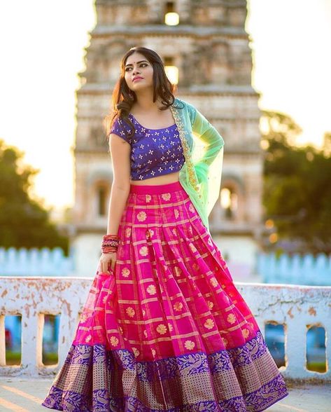 ✨ @SOUTHASIAN_LIFESTYLE for all your culture, fashion and lifestyle inspirations! . . . . . . . . #southasianfashion #saree… Forest Architecture, Admiral Blue, Ikkat Dresses, Half Saree Lehenga, Lehenga Gown, Lehnga Dress, Blue Lehenga, Half Saree Designs, Long Gown Dress