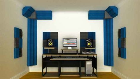 corner-bass-traps Ruang Studio Musik, Dj Pult, Ruangan Studio, Studio Foam, Music Room Design, Home Recording Studio Setup, Recording Studio Setup, Home Music Rooms, Acoustic Foam