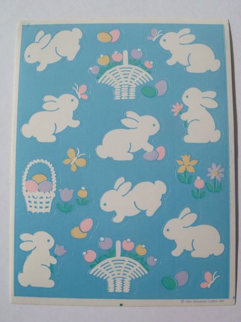 Bunny 2023, Vintage Gift Wrapping, Vintage Bunnies, Bunny Graphic, Bunny Eggs, Easter Illustration, Bunny Egg, Easter Stickers, Holiday Stamping