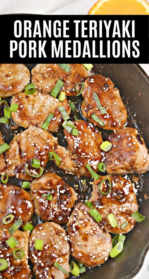 Pork Medallion Recipes, Easy Pork Tenderloin Recipes, Teriyaki Pork Tenderloin, Easy Pork Tenderloin, Slow Cooker Pork Loin, Keto Pork, Teriyaki Pork, Pork Medallions, Low Carb Pork