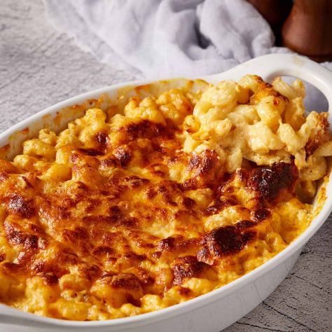 Max And Cheese With Cottage Cheese, Cottage Cheese Blended, Cottage Cheese Dinner, Macaroni And Cheese Casserole, Baked Mac And Cheese Recipe, Mac Cheese Recipes, Macaroni N Cheese Recipe, Cottage Cheese Recipes, Appetizers Easy Finger Food