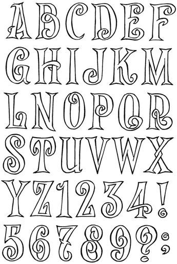 Showcase - Touw Fonts Design Alphabet, Old English Alphabet, Hand Lettering Alphabet Fonts, Bubble Letter Fonts, Lettering Styles Alphabet, Alphabet Style, Graffiti Lettering Fonts, Alfabet Letters, Tattoo Lettering Fonts