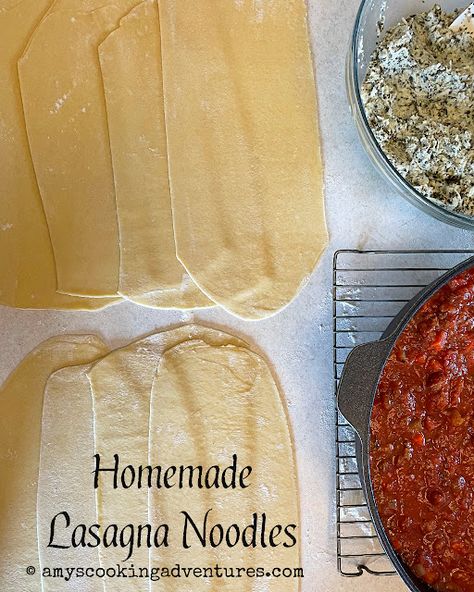 Homemade Lasagna Noodles Lasagne Noodles Homemade, Homemade Pasta Lasagna Noodles, Lasagna Noodle Substitute, How To Make Homemade Lasagna Noodles, Homemade Lasagna Pasta Dough, Fresh Lasagna Noodles, Lasagne Noodles Recipe, Homemade Lasagna Sheets Recipe, Lasagna Noodle Recipes Homemade