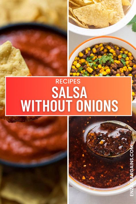 Salsa Recipe Without Onions, No Onion Salsa Recipes, Salsa Without Onions And Garlic, Onion And Garlic Free Salsa, Onion Free Salsa, Salsa Without Onions, Salsa No Onion, Recipes Without Onions, Homemade Canned Salsa