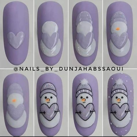 Decorate Nails, Snowman Nail, Snowman Nail Art, Nail Art Dotting Tool, Tape Nail Art, Snowman Nails, Xmas Nail Art, Gel Nail Art Designs, Nail Drawing