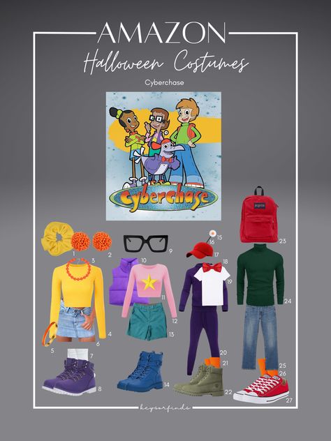 Nostalgic Costumes I wanna see this year!!!! #amazon #amazonshopping #pbs #halloween #costumes #iconic #nostalgia #2000s #shows #cyberchase #inspo #keysorfinds Childhood Shows Costumes, Nostalgic Costumes, Halloween Costumes Iconic, 2000s Shows, Nostalgia 2000s, Amazon Shopping, Scrunchies, This Year, Halloween