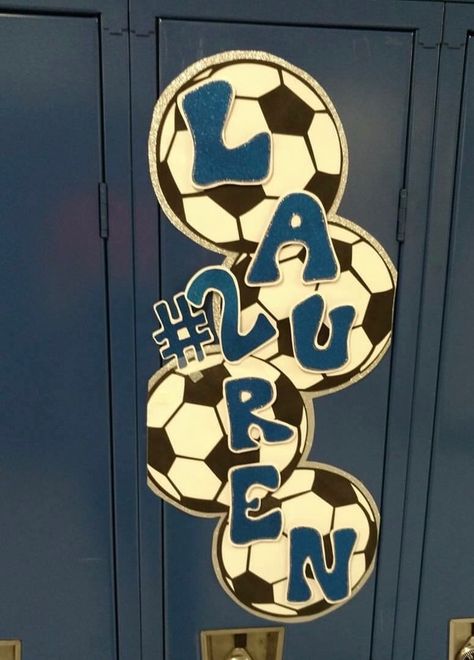 Soccer locker sign Soccer Door Decorations, Soccer Door Hanger Hotel, Tournament Door Signs Soccer, Soccer Locker Posters, Senior Locker Decorations Ideas Soccer, Locker Decorations For Sports Soccer, Soccer Door Signs, Game Day Locker Decorations, Soccer Team Hotel Door Signs