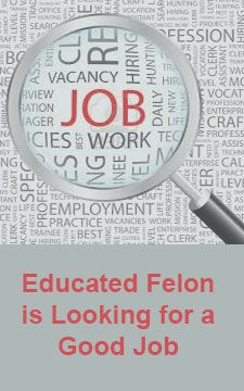 Jobs for Felons: Educated Felon is Looking for Good Job Job Fair, Career Development, Your Boyfriend, Cover Letter, Good Job, Working From Home, Career, Lost, Education