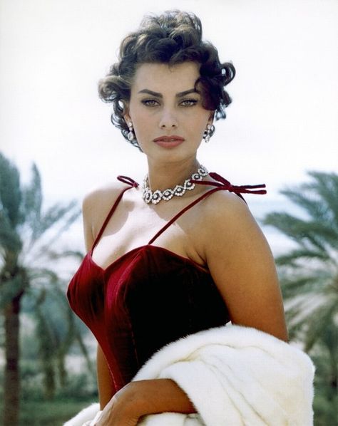 Sophia Loren’s unapologetically sensual style continues to remind women to take ownership of their curves—and their careers. The Italian actress's long-lasting career (and her array of roles) can be attributed to her tenacity and bold approach to life and style. Klasik Hollywood, Sofia Loren, Italian Actress, Monica Bellucci, Sophia Loren, Hollywood Glam, Irina Shayk, Natalie Portman, Old Hollywood Glamour