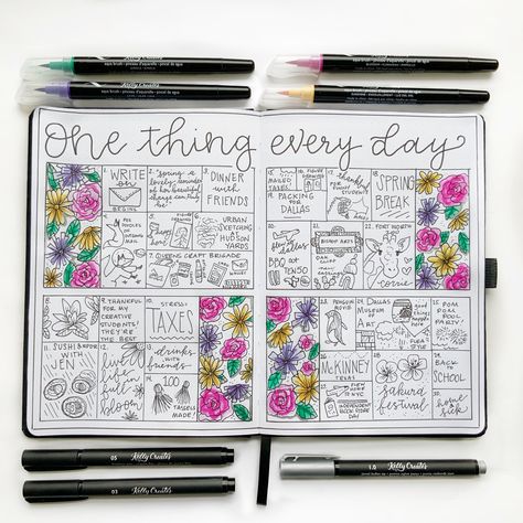 Make Every Day Memorable in Your Journal – Kelly Creates Fauxbonichi Journals Layout, Draw Your Day Journal, Gratitude Bullet Journal Layout, Bujo Page Ideas, Daily Journal Ideas, Calendar Journaling, Aesthetic Daily Planner, Daily Planner Ideas, Daily Planner Templates