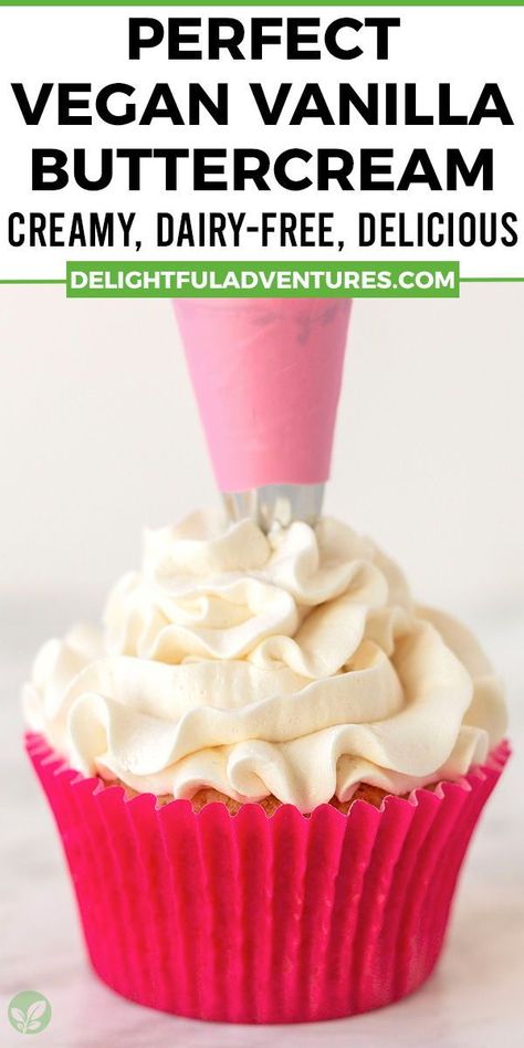 Dairy Free Icing, Dairy Free Buttercream, Vegan Buttercream Frosting, Vegan Cupcake Recipes, Dairy Free Frosting, Vegan Buttercream, Dairy Free Baking, I Lost 100 Pounds, Vegan Frosting