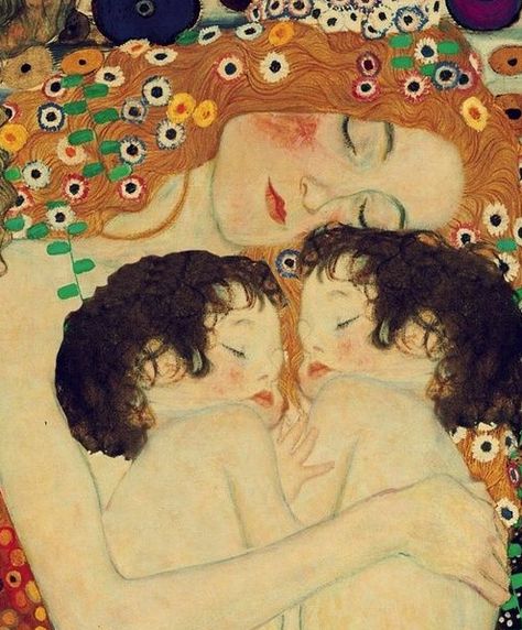 Gustav Klimt Mother, Klimt Mother, Art Klimt, Art Amour, Botanisk Illustration, Gustav Klimt Art, Istoria Artei, Klimt Art, Blog Art