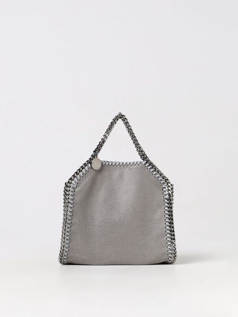 Find STELLA MCCARTNEY Mini Bag on Editorialist. Mini Bag STELLA MCCARTNEY Woman color Grey Stella Mccartney Bag Falabella, Stella Mccartney Handbags, Black Mini Bag, Stella Mc, Beige Handbags, Stella Mccartney Falabella, Stella Mccartney Bag, Chain Top, Women Crossbody Bag