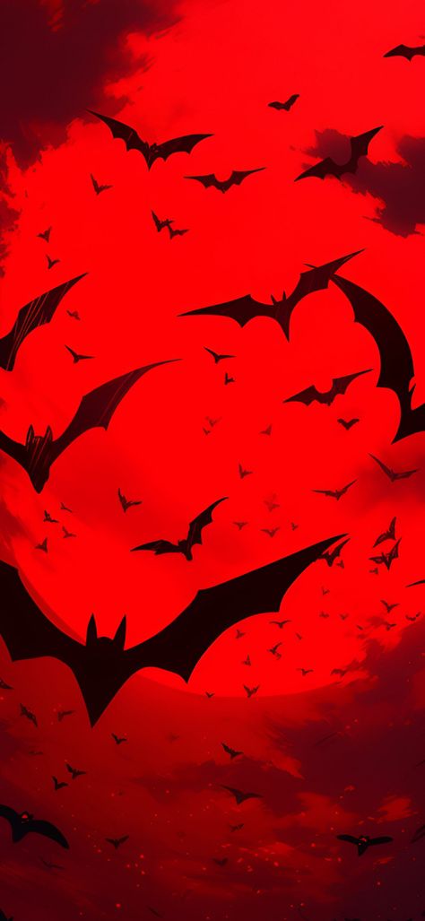 Bat Wallpaper Iphone, Wallpapers For Halloween, Bat Wallpaper, Red Batman, Wallpapers Halloween, Batman Backgrounds, Tokyo Ghoul Pictures, Batman Halloween, 480x800 Wallpaper