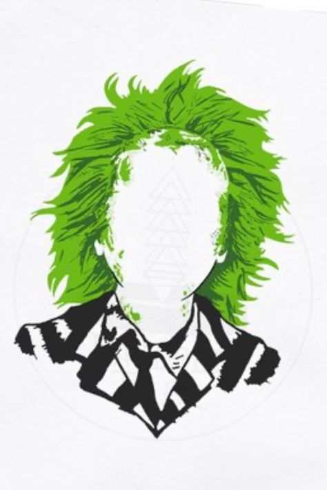 Beetle Juice Silhouettes, Beetlejuice Silhouette Art, Beetle Juice Hair Ideas, Beetlejuice Acrylic Painting, Beetle Juice Painting Canvas, Beetlejuice Window Painting, Bettle Juice Drawings, Beetlejuice Drawing Ideas, How To Draw Beetlejuice