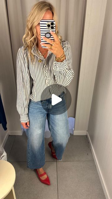 Melissa Murrell on Instagram: "Comment SHOP below to receive a DM with the link to shop this post on my LTK shop ⬇ (you must say the word ‘shop’ if you ask for ‘the link’ then because it’s an automated service you’ll get the information for a different outfit!! 

What makes a good blouse? 

Firstly, do you know that less than 1% of women truly have broad shoulders? Most who ‘think’ they’re broad on top are actually broad due to their bust, a thickness around their upper back and / or because of a thicker torso, not because of their shoulder width (and don’t confuse shoulders with the tops of your arms). 

Typically most women feel better in more structured clothing rather than rounded pieces. Structure doesn’t have to mean stiff blazers but it does mean that seams need to be ON the shoulde Melissa Murrell Outfits, Melissa Murrell, Structured Clothing, Broad Shoulders, Different Outfits, Large Bust, Feel Better, You Must, Personal Style