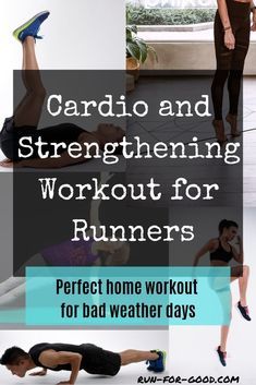 Need a no-equipment workout that you can do at home? Check out this cardio and strengthening workout for runners that's perfect when you're stuck inside.  #crosstrainingforrunners  #exercisesforrunners 30 Minute Cardio Workout, Workout For Runners, Cross Training For Runners, Workout Morning, 30 Minute Cardio, Workout Fat Burning, Runners Workout, Strength Training For Runners, Equipment Workout