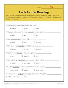 Printable Context Clues Worksheet - Look for the Meaning - Your student will use the context clues to discover the meaning. Context Clues Examples, Context Clues Lesson, Context Clues Anchor Chart, Sentence Structure Activities, Unfamiliar Words, Worksheets For 3rd Grade, Context Clues Activities, Inference Activities, Context Clues Worksheets