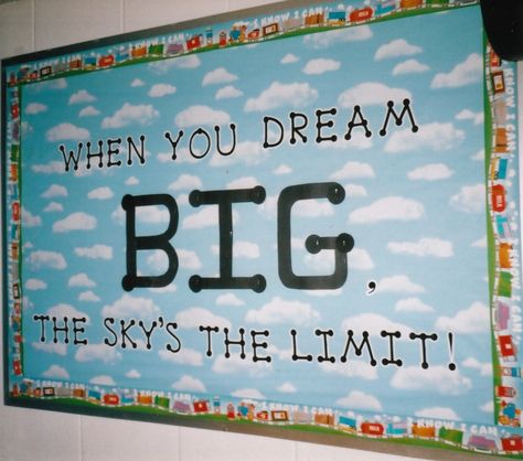 bulletin board quotes | ... bulletin board idea to get kids thinking about their goals and dreams Motivational Bulletin Boards, Counseling Bulletin Boards, High School Bulletin Boards, Spring Bulletin, Fall Bulletin Boards, Library Bulletin Boards, Back To School Bulletin Boards, Board Quotes, Bulletin Board Display