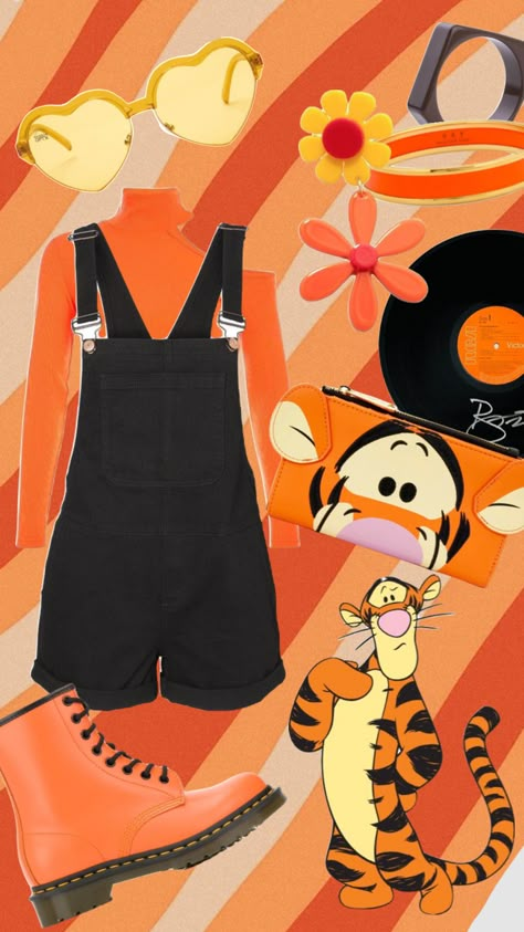 Tigger Inspired Outfit, Tigger Halloween Costume Women, Oliver And Company Disneybound, Tigger Costume Women, Tigger Costume Diy, Diy Tigger Costume, Tigger Disneybound, Easy Disney Bound Outfits, Eeyore Disneybound