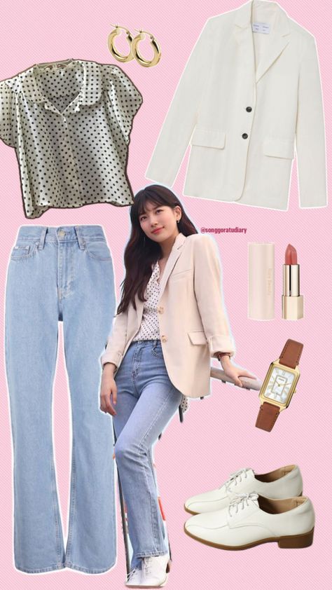 KDrama Inspired Outfit / Seo Dal Mi Bae Suzy Blazer Styling Korean Fashion Office OOTD Seo Dal Mi, Blazer Styling, Korean Fashion Office, Office Ootd, Fashion Office, Bae Suzy, Kdrama, Korean Fashion, Ootd