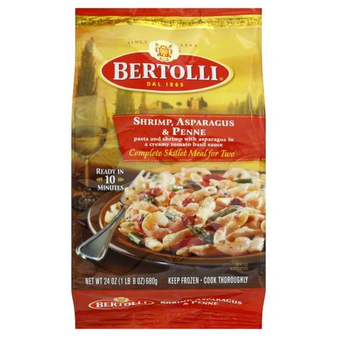 Bertolli--Shrimp, Asparagus & Penne Asparagus Sauce, Meal For 2, Tomato Basil Sauce, Chicken Parmigiana, Dinner For 2, Shrimp And Asparagus, Pasta Sauces, Olive Oils, Chicken Alfredo