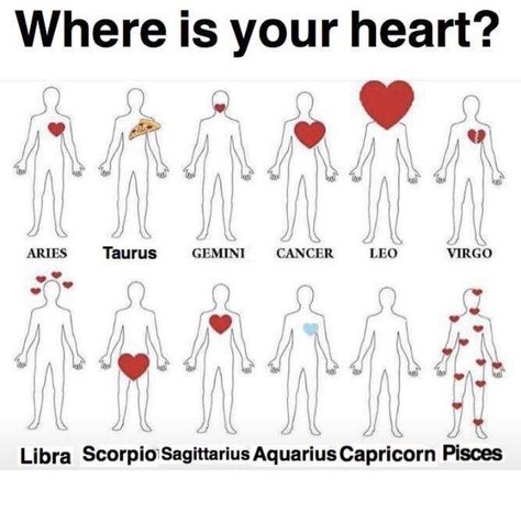 Where Is Your Heart, Zodiac Sign Fashion, Zodiac Society, Zodiac Posts, Zodiac Signs Horoscope, Zodiac Signs Funny, Zodiac Memes, Zodiac Star Signs, Zodiac Sign Facts