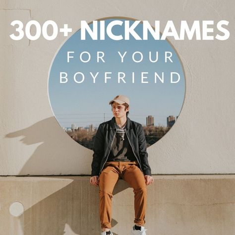 A list of choices for girls or guys looking for a new nickname for your boyfriend. Plus tips and tricks for how to think of a meaningful nickname. Nicknames To Call Your Boyfriend, Nicknames Ideas, Nicknames For Boyfriends, Nick Names, Names For Boyfriend, Meaningful Names, Cute Nicknames, How To Think, Hunks Men