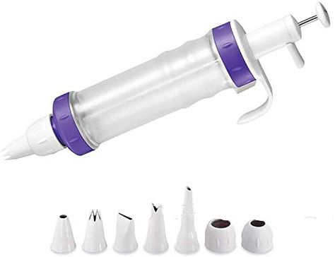 Cake Decorating Pen + 7 Pieces Icing Decoration Tips Dessert Decorator Piping Cream Plastic Nozzles Decorator Pastry ... Icing Tools, Wilton Tips, Cake Decorating Kit, Sour Cream Pound Cake, Icing Design, Baking Games, Cake Decorator, Cake Decorating Kits, Buy Cake