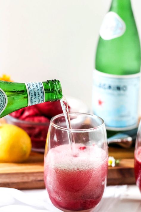 S Pellegrino Sparkling Water, Summer Time Drinks, San Pellegrino Sparkling Water, Sorbet Float, Ice Cream Cookie Sandwich Recipe, Cherry Sorbet, S Pellegrino, Cranberry Margarita, Natural Mineral Water