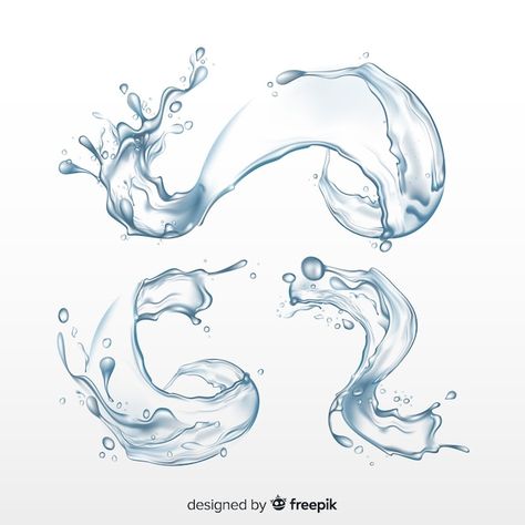 Water Tattoo Ideas, Wellen Tattoo, Water Sketch, Water Shape, Shape Of Water, Water Texture, Tattoo Water, Water Tattoo, Water Movement