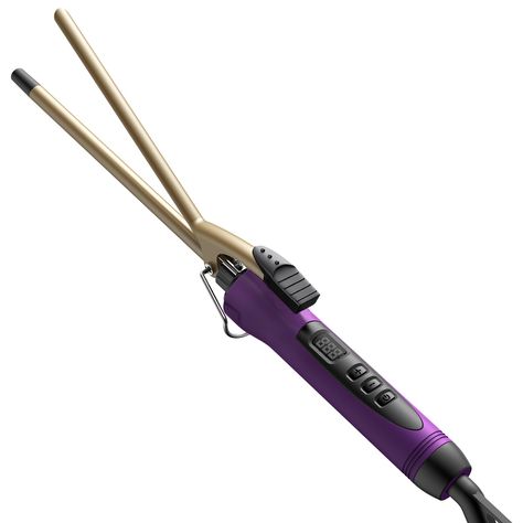 PRICES MAY VARY. Tourmaline Ceramic Technology Curling Iron: 3/8 small curling iron features nanoceramic technology that ensures even heat distribution for better styling results. Get smoother, longer-lasting hairstyles with reduced hair damage. Convenient & Safety: Take this tiny curling iron with you wherever you go for on-the-go styling that won't weigh you down. The 60-min auto shut-off function and 6.5F long 360° swivel cord for tangle-free styling ensure a safe and comfortable experience w Small Curling Iron, Lasting Hairstyles, Short Long Hair, Barrel Curling Iron, Hair Damage, Curling Wand, Tight Curls, Soft Waves, Wand Curls