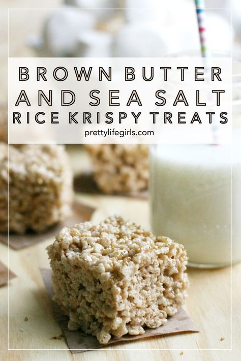 Brown Butter Rice Krispie Treats, Brown Butter Rice, Krispie Treats Recipe, Rice Recipes For Dinner, Krispy Treats, Pretty Life, Butter Rice, Rice Crispy Treats, Rice Krispie Treats