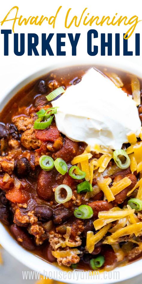 Chili Turkey, Healthy Turkey Chili, Healthy Chili Recipe Turkey, Ground Turkey Chili, Turkey Chili Crockpot, Chili Recipe Healthy, Turkey Chili Healthy, Turkey Chili Recipe, Slow Cooker Turkey Chili